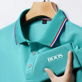 camisa polo de manga curta, moda manga curta confortável respirável topo Boss